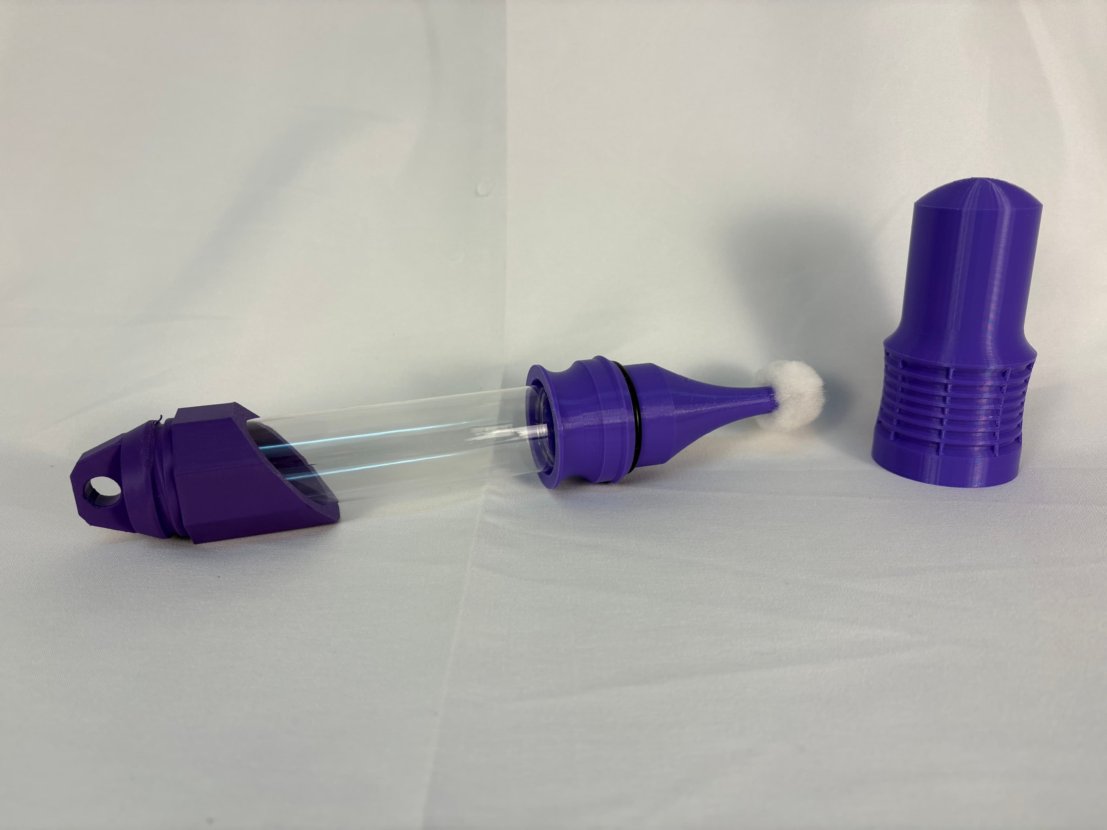 The Primer Wand — exploded view of the cap, body, and applicator tip